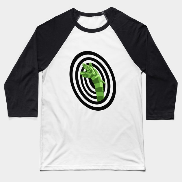 Sandworm (Beetlejuice) Baseball T-Shirt by PlaidDesign